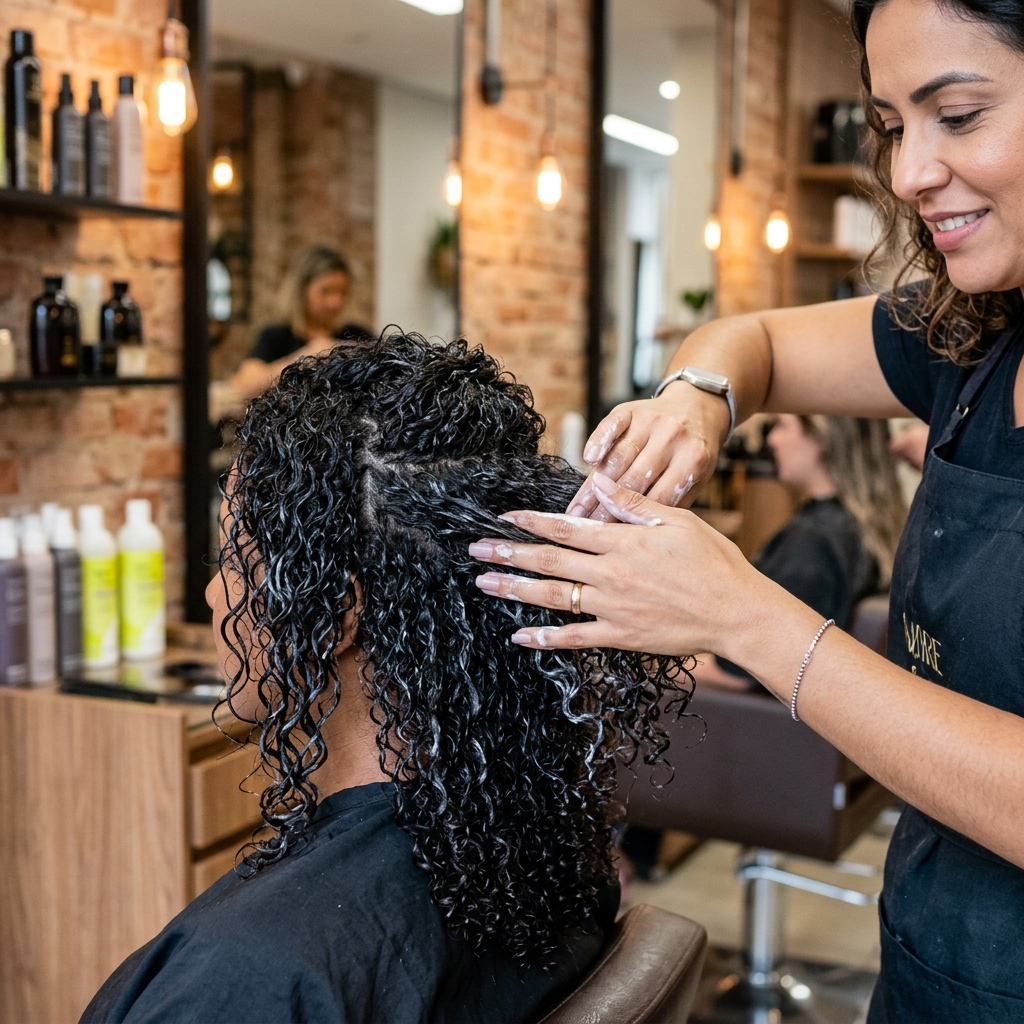 Fitagem Estruturada & Plopping: Como Definir Cachos sem Frizz