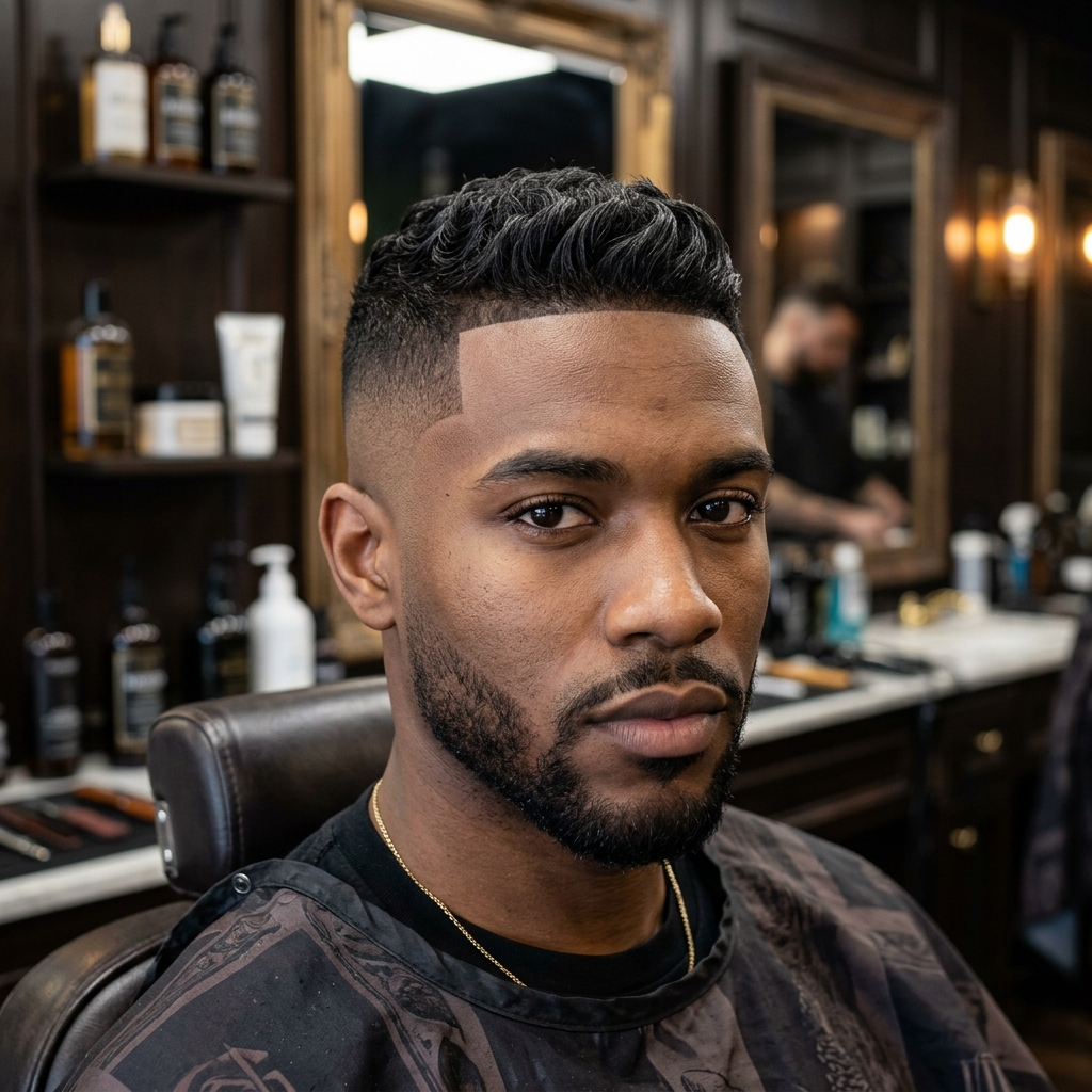 Corte de cabelo masculino High Fade degradê alto
