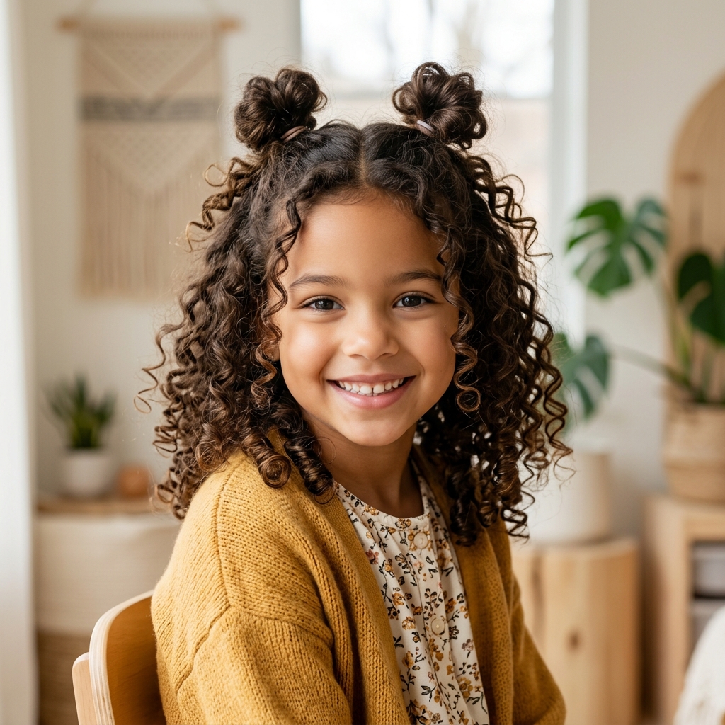 Penteados Infantis Cabelo Cacheado: 5 Estilos que são Tendência